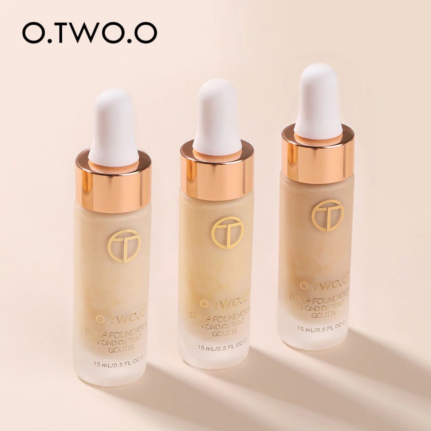 O.TWO.O Dropper Full Cover Oil Control Liquid Foundation